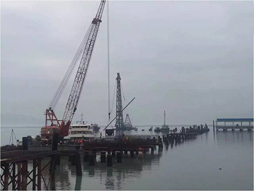 中交四航局五公司華能電廠可門(mén)碼頭項(xiàng)目樁基